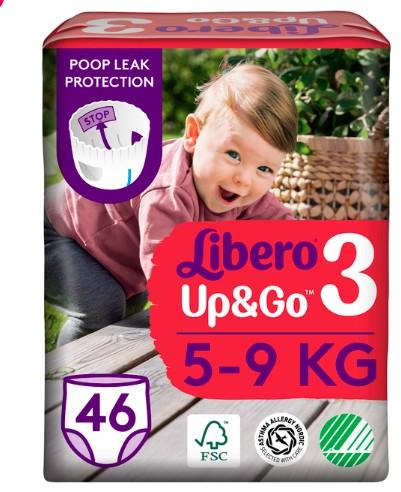 Підгузники-трусики Libero Up&Go 5-9 кг Розмір 3 46 шт